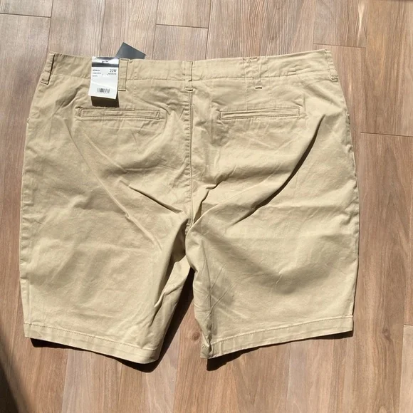 Lee Bermuda safari tan short mid rise soft premium stretch fabric 22W - Picture 14 of 15